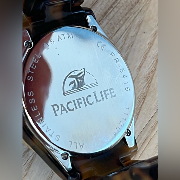 Fossil Ladies Watch Crystal Accents Bronze Copper Dial Tortoise Shell Bracelet - Picture 7 of 11